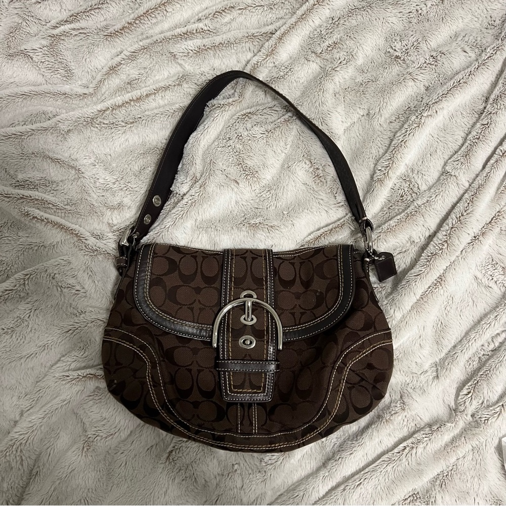 Coach Brown Soho Boho Signature Shoulder Bag